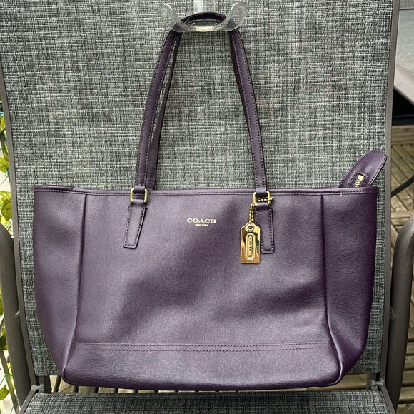 Coach Handbags - Coach Plum Purple Tote Bag